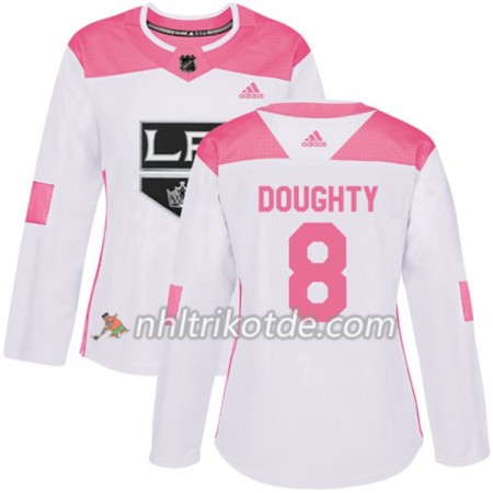 Los Angeles Kings Trikot Drew Doughty 8 Adidas 2017-2018 Weiß Pink Fashion Authentic - Dame